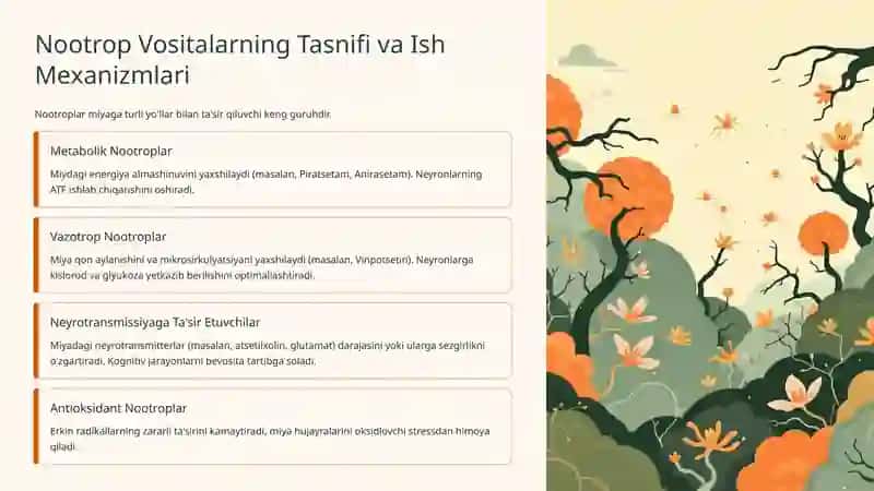 Nootrop Vositalar va Analeptiklar 4