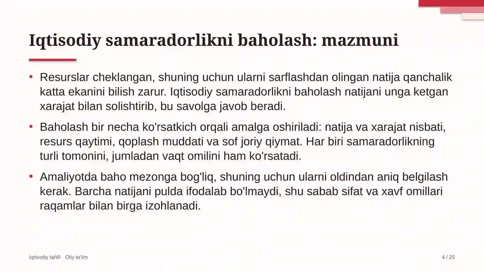 Festival turizmida iqtisodiy samaradorlikni baholash 4