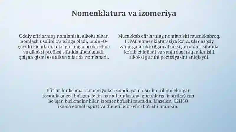 Oddiy va murakkab efirlar 4