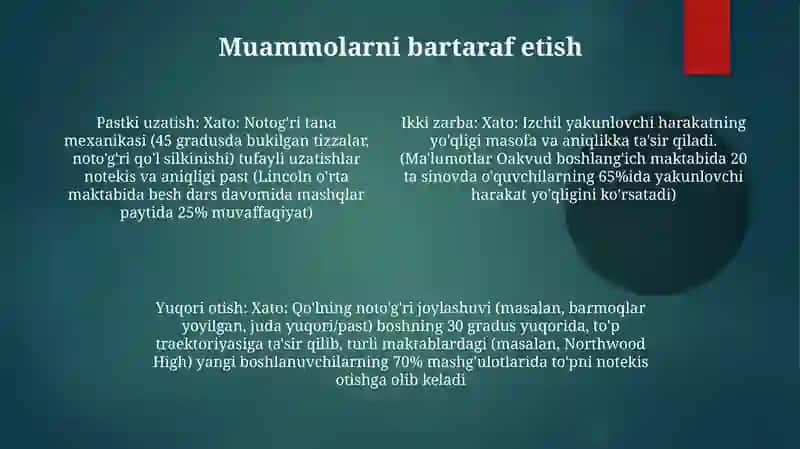 To'pni yuqoridan va pastdan ikki qo‘llab uzatish texnikasi 4