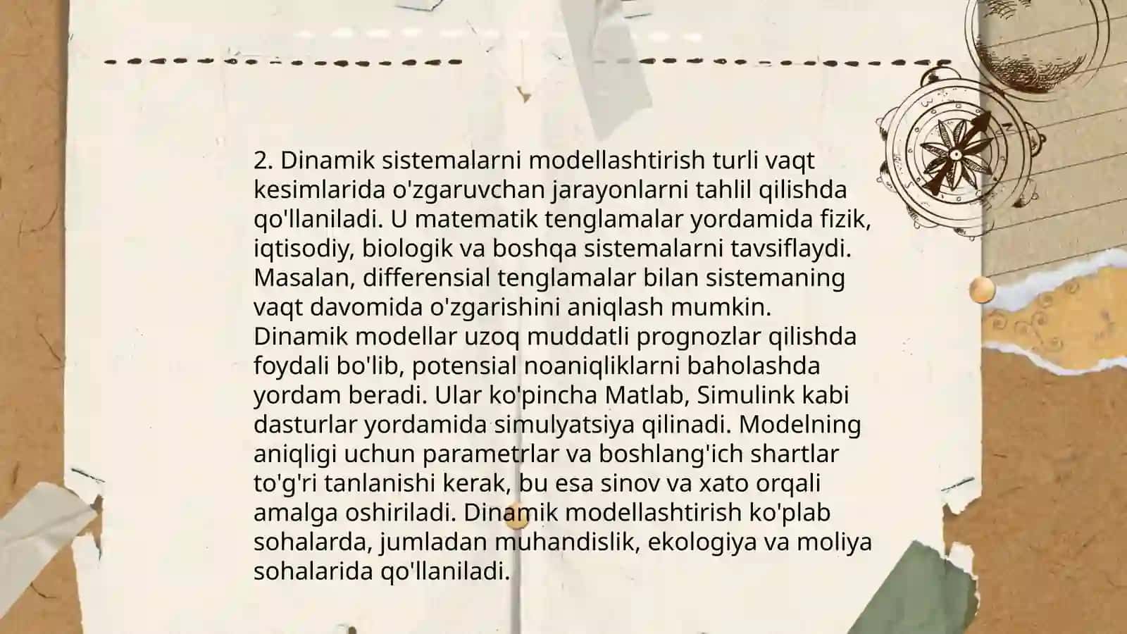 Matematik modellashtirish 4