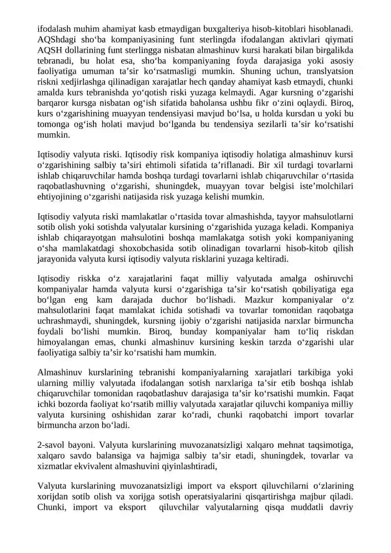 Valyuta risklari 4