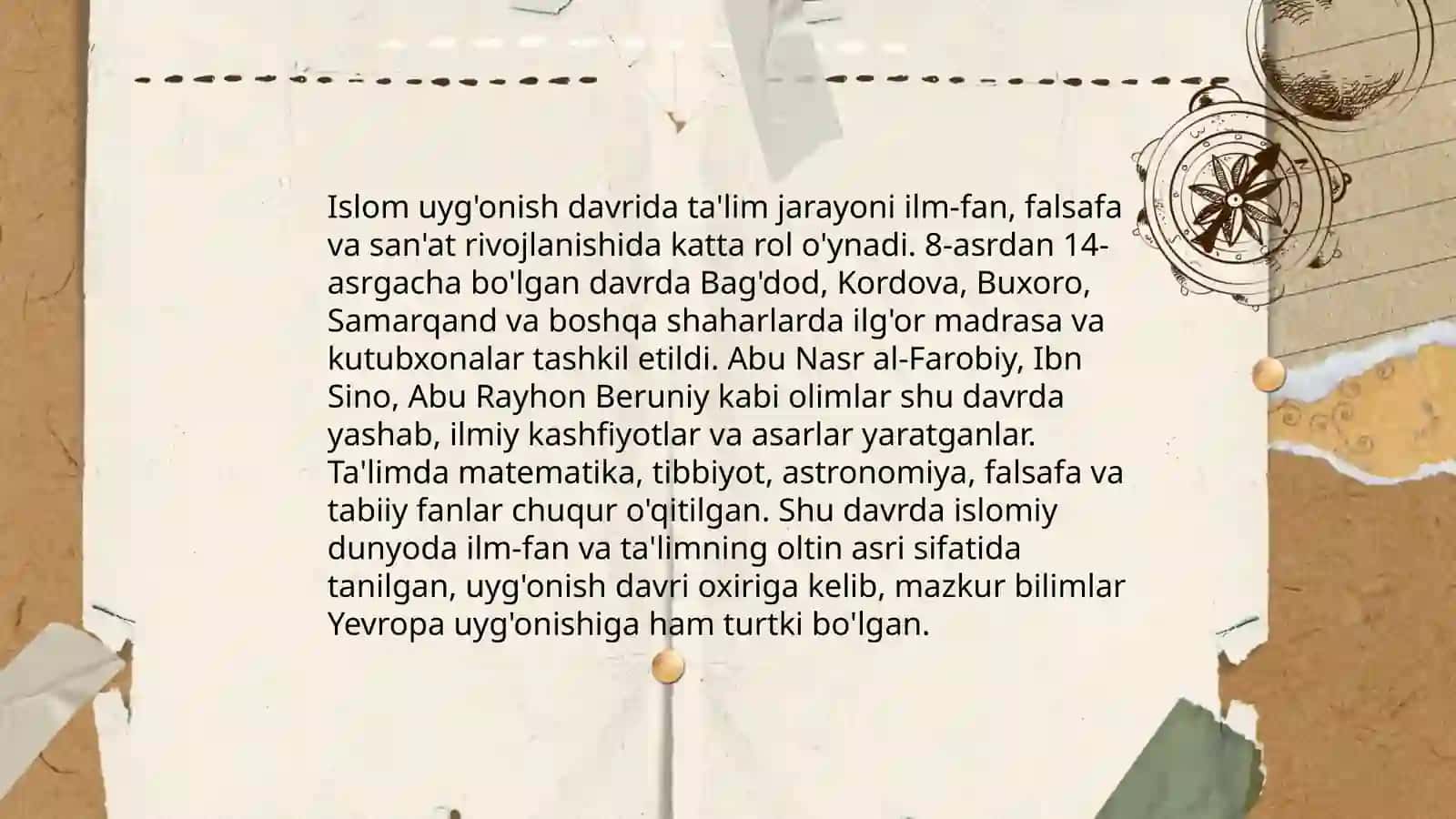 O'rta asrlar ta'lim tizimi 4