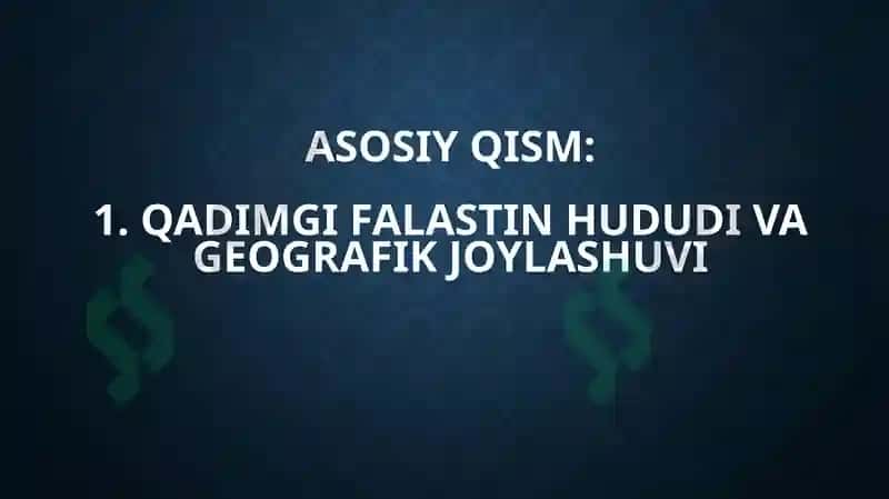Qadimgi Falastin 5