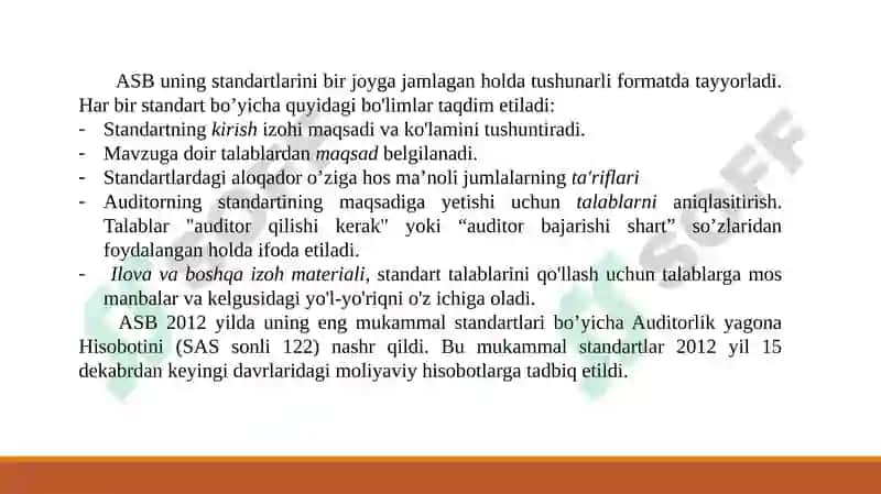 AUDIT STANDARTLARI 5