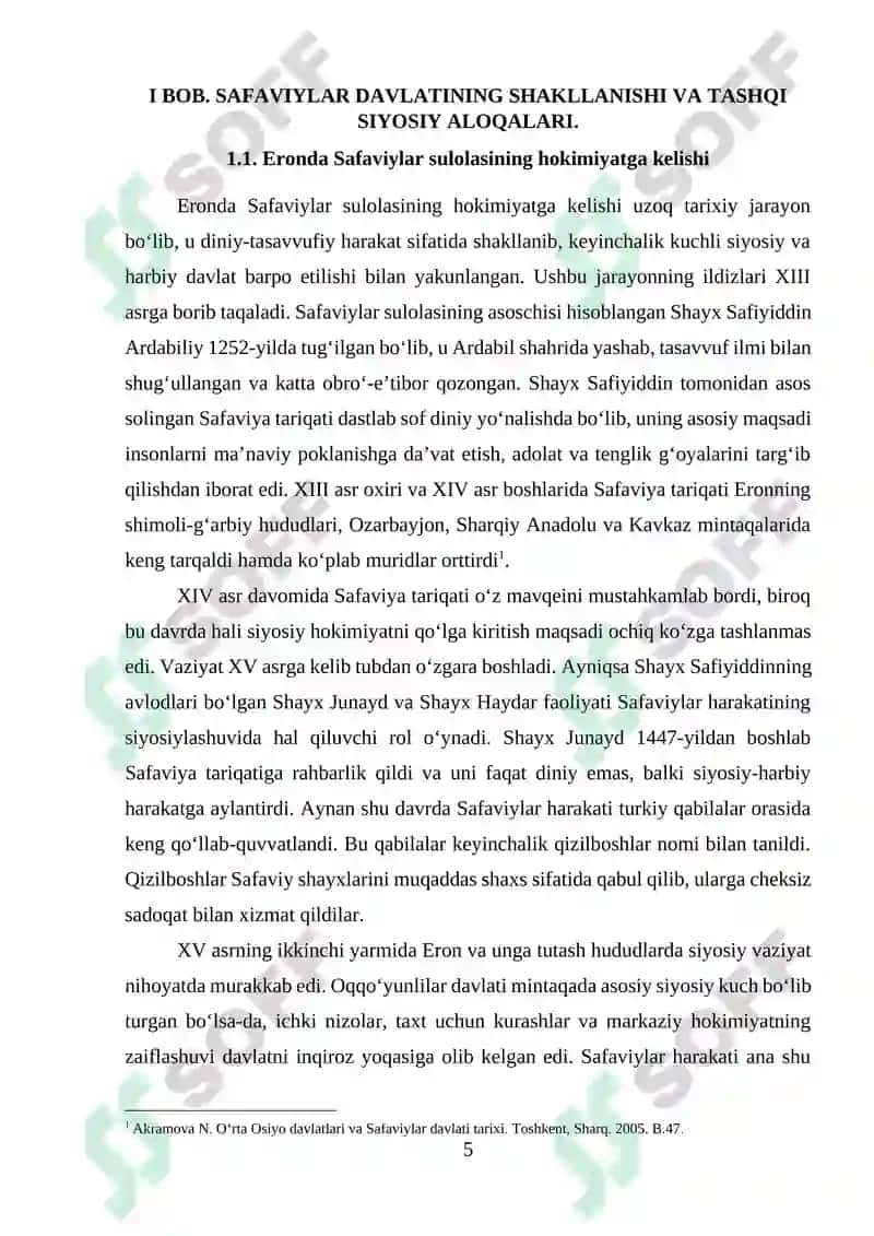 Safaviylar Davlatining Tashqi Siyosati 5
