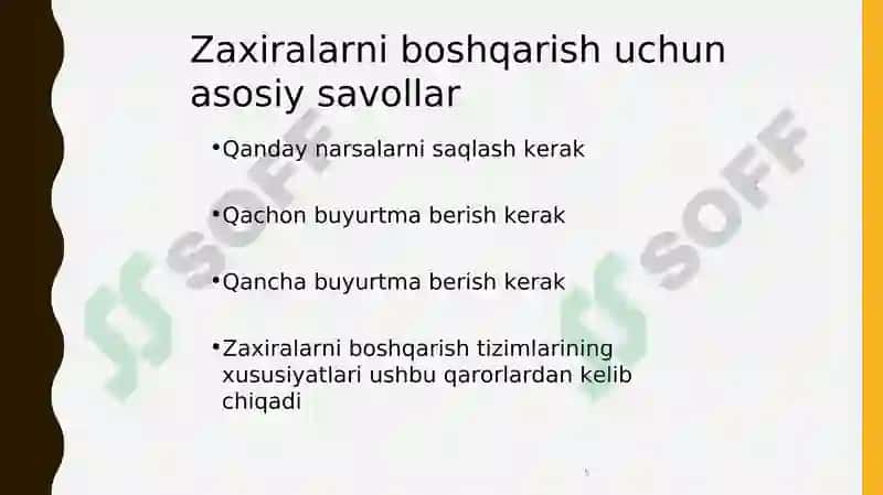 Zaxiralar Logistikasi 5