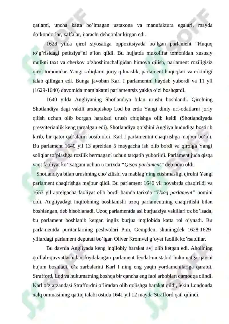 Buyuk Britaniya XVII - XX asr boshida 5