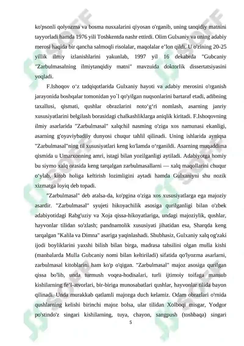 “Zarbulmasal” masallar tahlili 5