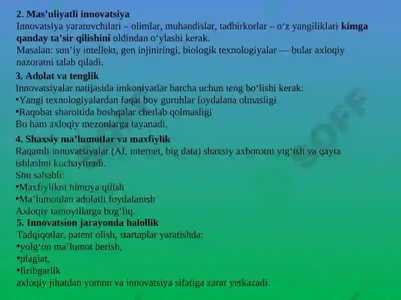 Ijtimoiy sohadagi innovatsiyalar 5