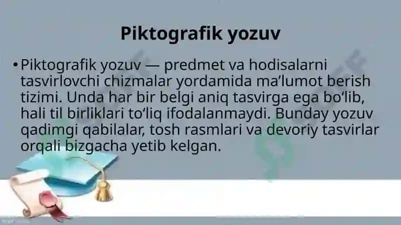 Yozuv va uning turlari 5