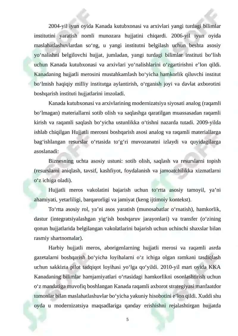 Kanada arxivi 5