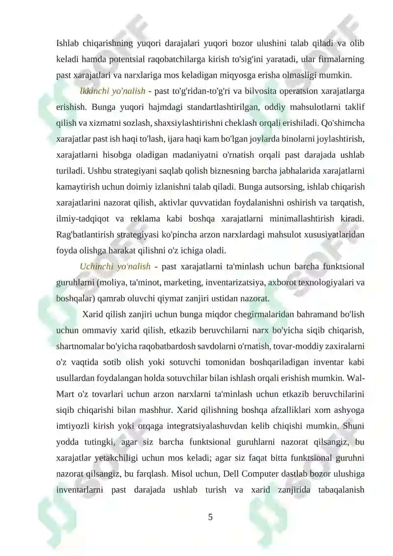 Raqobatli strategiyalar 5