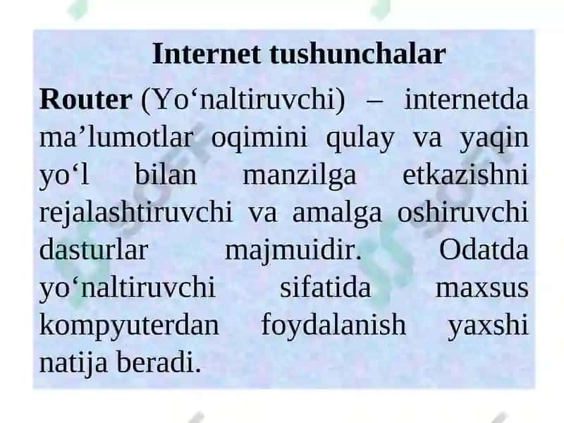 INTERNET TARMOG’I VA DNS XIZMATI 5