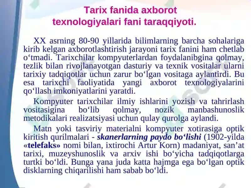 Tarix va informatika 5