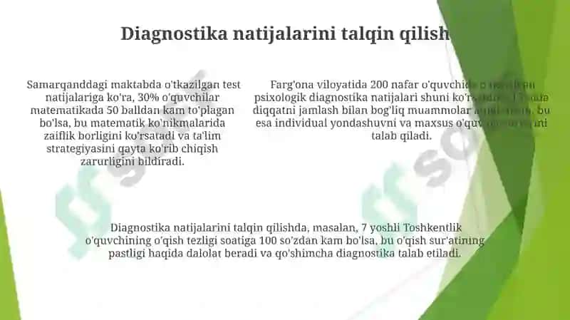 Ta'lim Diagnostikasi 5