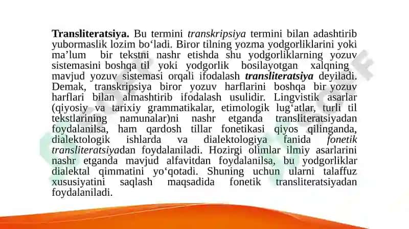 Transkripsiya va uning turlari 6