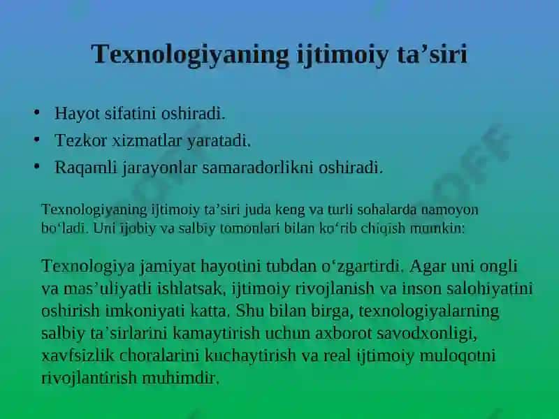 Ijtimoiy sohadagi innovatsiyalar 6