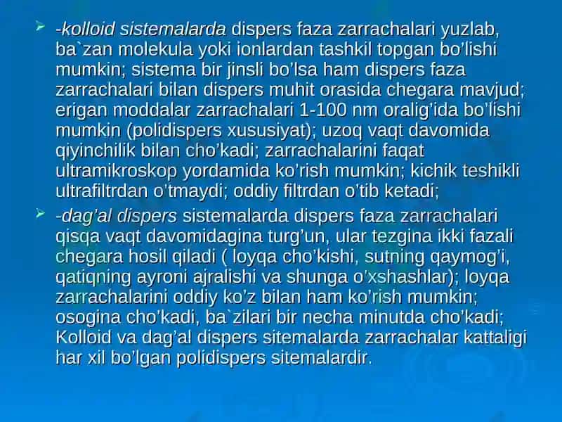 Eritmalar. Noelektrolitlar 6