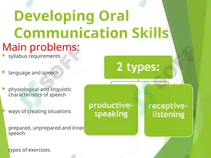 DEVELOPING SPEAKING SKILLS 6