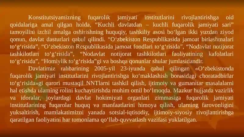 O`zbekistonning eng yangi tarixi 6