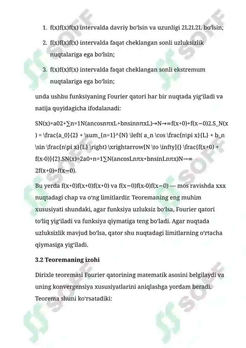 Fourier Qatorlari 6
