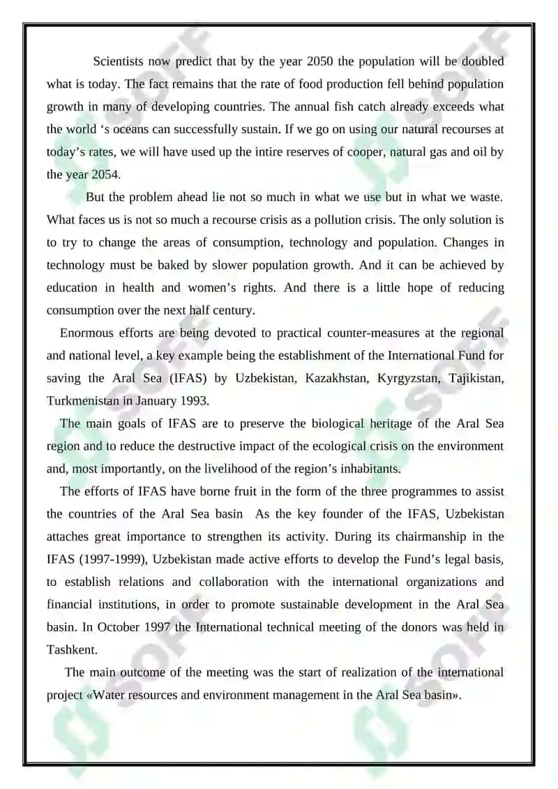 ECOLOGICAL PROBLEMS OF UZBEKISTAN 6