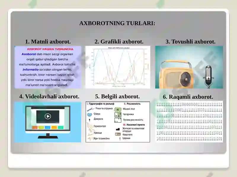 Texnik tizimlarda axborot texnologiyalari 6