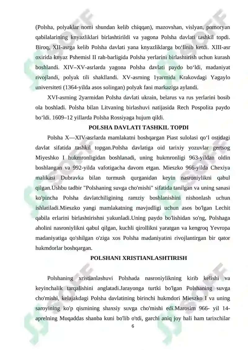 “Oʻrta asrlarda Polsha” 6