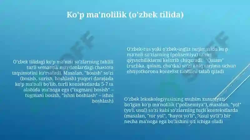 O'zbek leksikologiyasi 6