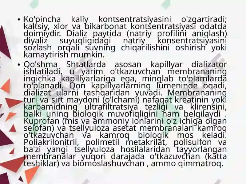 Gemodializ apparati 6