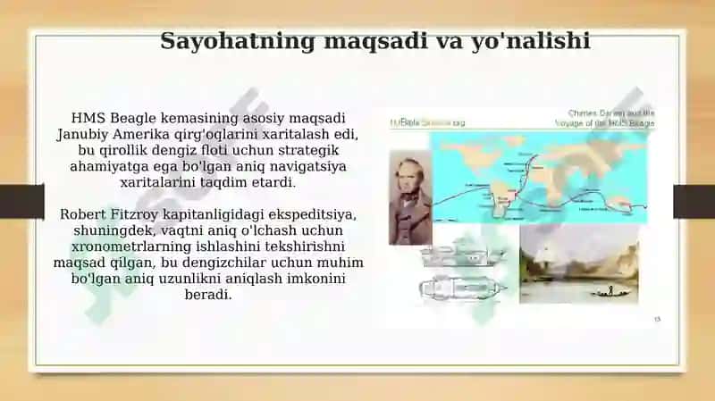 Charles Darwin xayoti va Beagle kemasidagi sayoxati 6