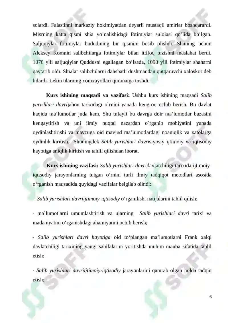 Salib yurishlarining sabablari va yurishlari 6