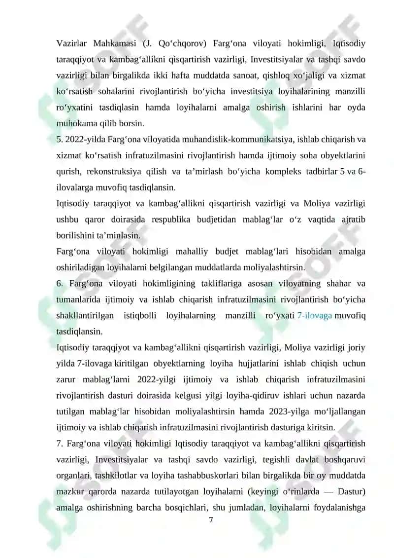 Ishlab chiqarish amaliyoti bo’yicha hisobot 7