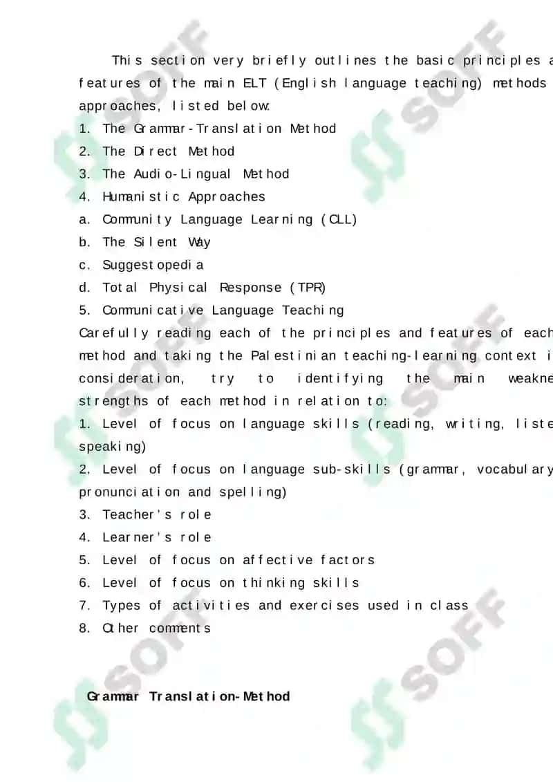 English Language Teaching Methods 7
