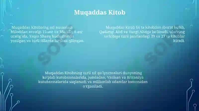 Xristian dini haqida 7