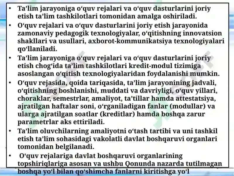 Ta'lim mazmuni 7