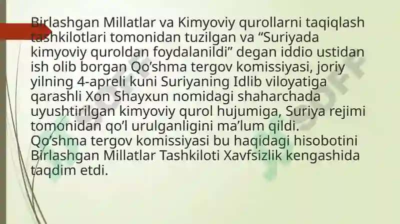 Kimyoviy Qurol 7