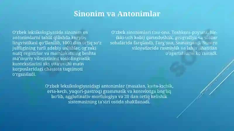 O'zbek leksikologiyasi 7