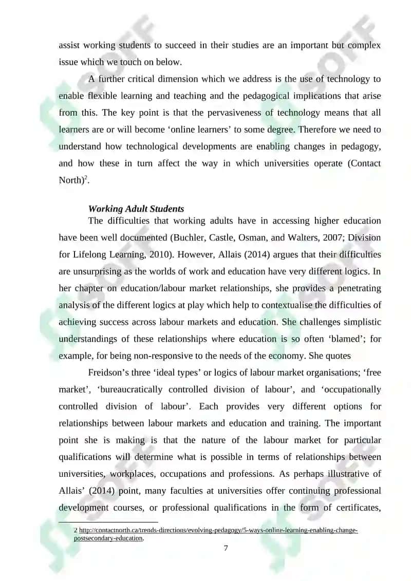 Lifelong Learning and Flexible Provision 7