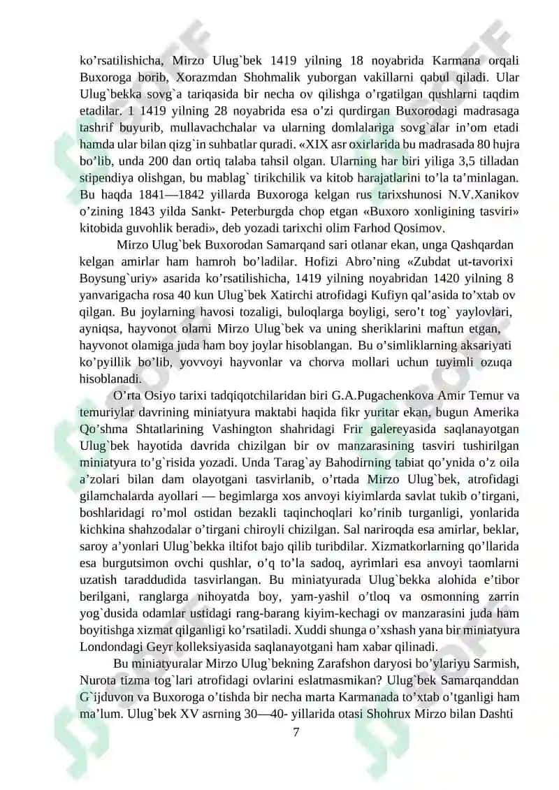 TARIXI ARBA ULUS” ASARI TARIXIY MANBA SIFATIDA 7