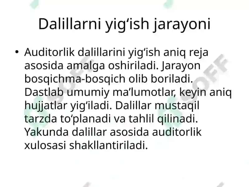 Audit va auditorlik dalillari 7