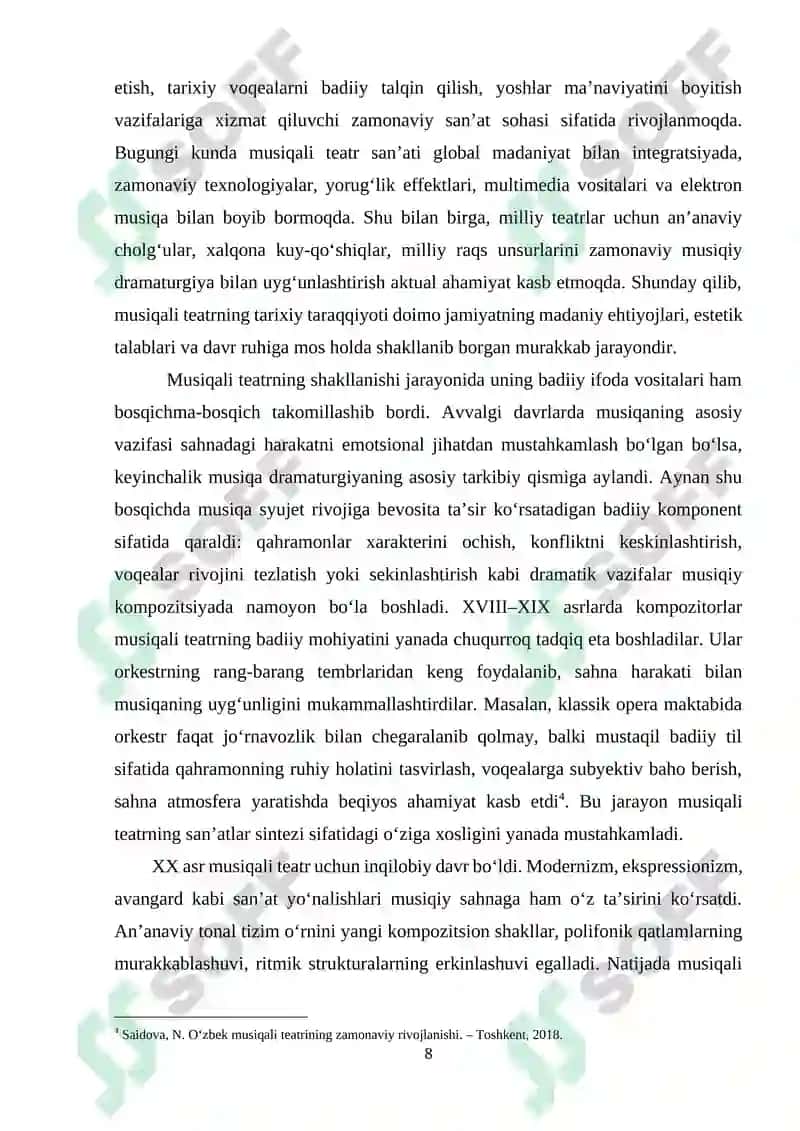 Musiqali teatrning o‘ziga xos xususiyatlari 8