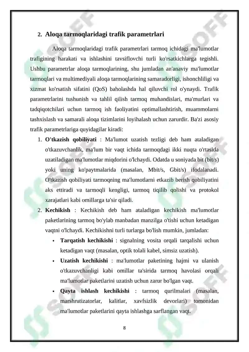 MULTIMEDIALI ALOQA TARMOQLARI 8