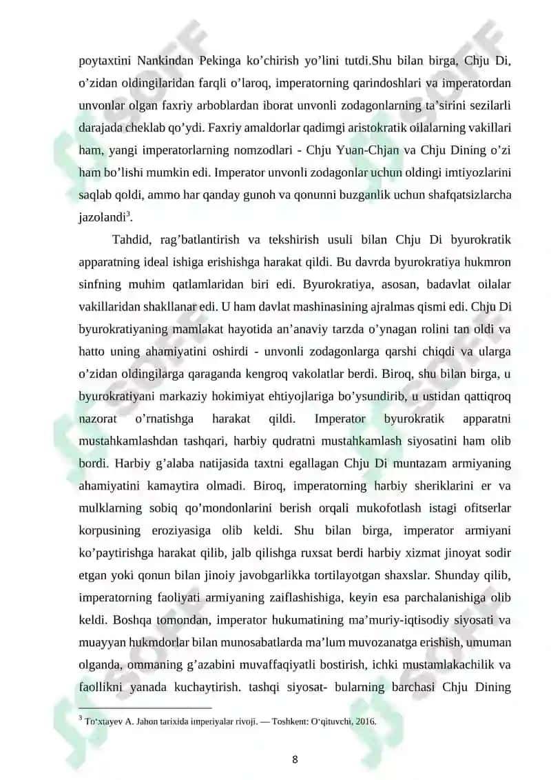 XVI-XVIII asrlarda Xitoyning ijtimoiy-iqtisodiy hayoti 8