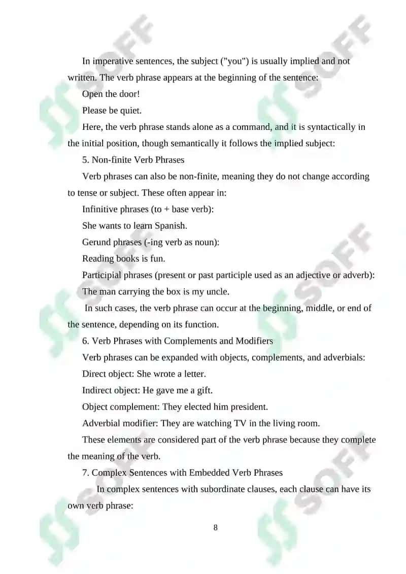 COURSE WORK ON LEARNING LANGUAGE ASPECT 8