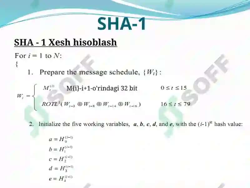 SHA-1xeshfunksiyasi 8