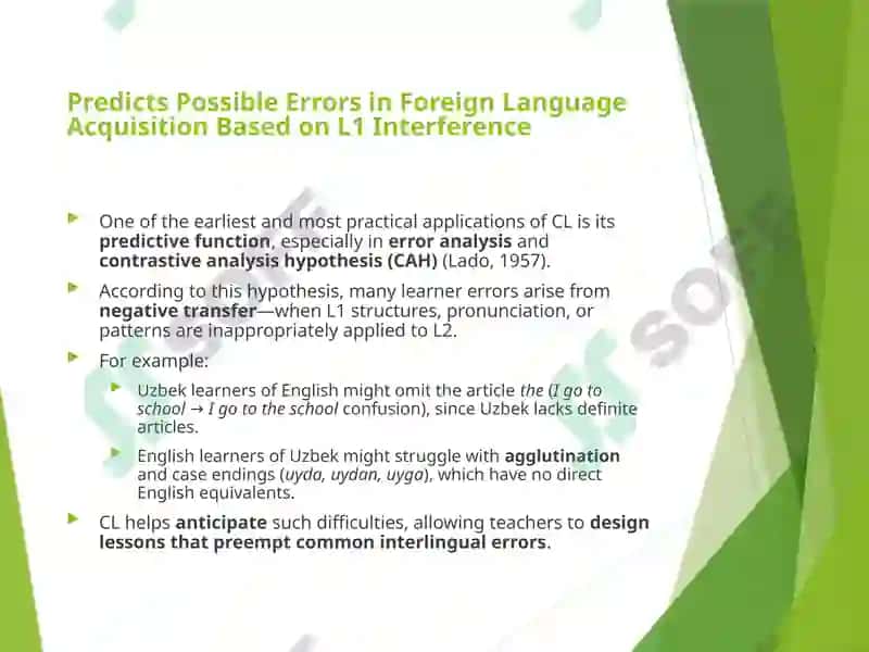 Interdisciplinary Character of Contrastive Linguistics 8
