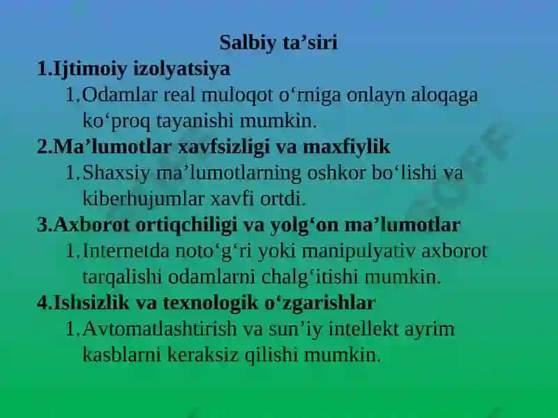 Ijtimoiy sohadagi innovatsiyalar 8