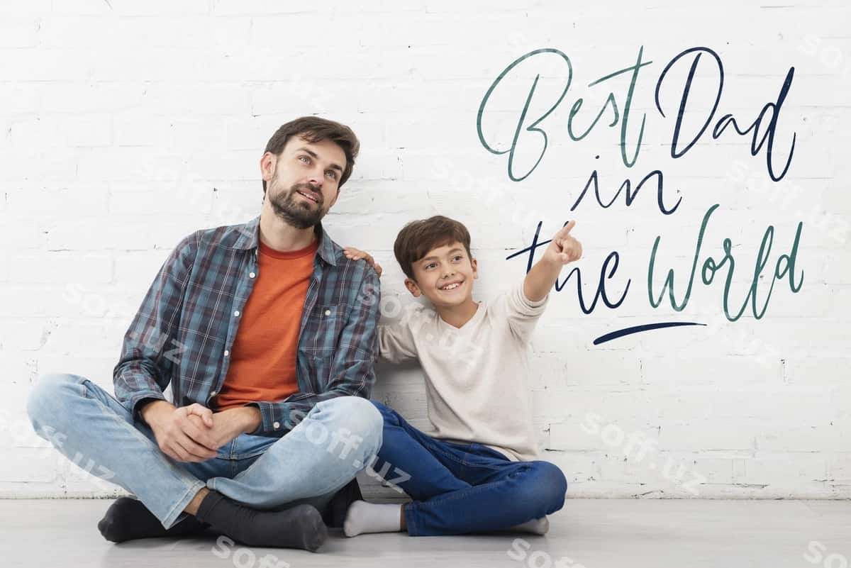 O'g'li otang kuni uchun xabar | Son message father fathers day 1